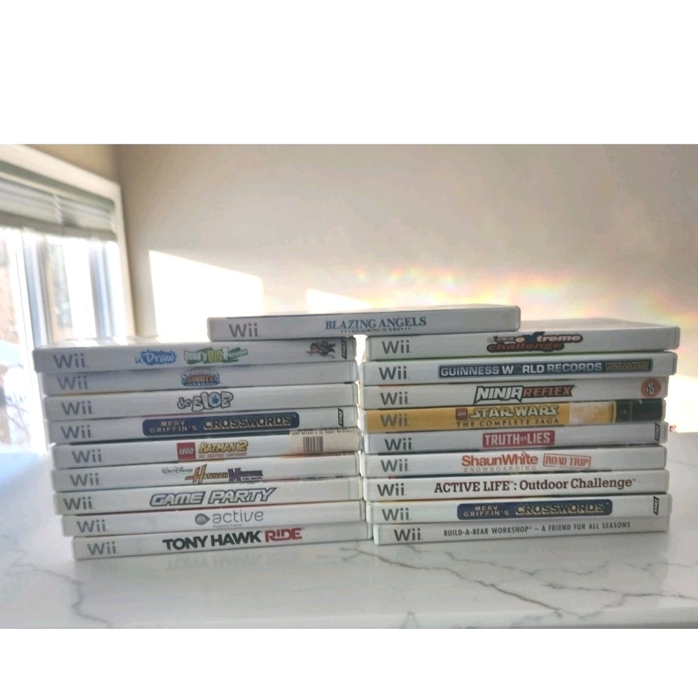 Wii Game Lot 19 Lego Star Wars Tony Hawk Hannah Montana